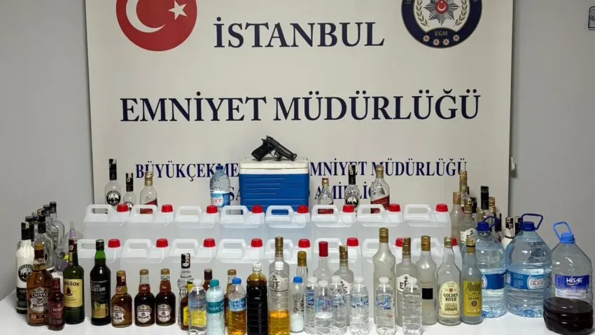 Büyükçekmece’de sahte içki operasyonu: 1 kişi gözaltına alındı haberinin görseli