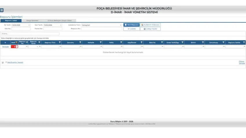 Foça Belediyesi’nde dijital imar dönemi: D-imar sistemi aktif haberinin görseli