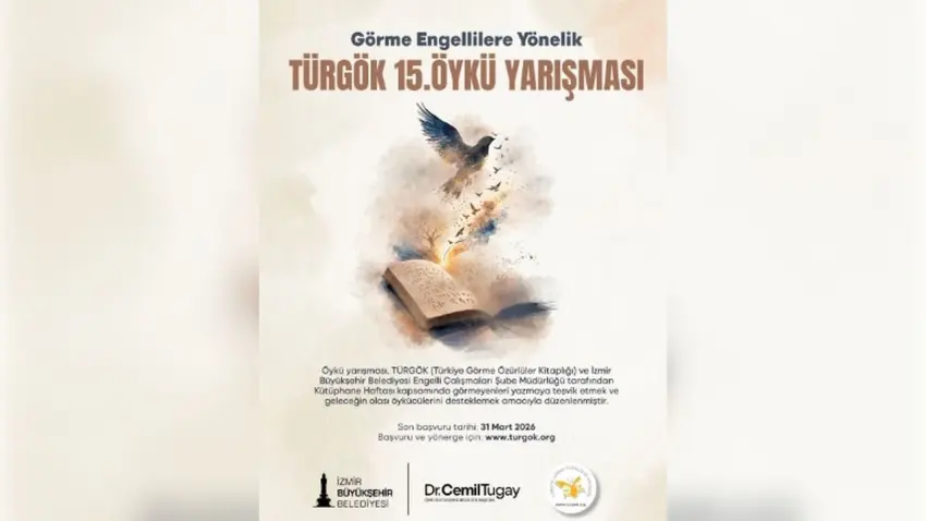 Görme engelliler için TÜRGÖK 15. Öykü Yarışması başlıyor haberinin görseli