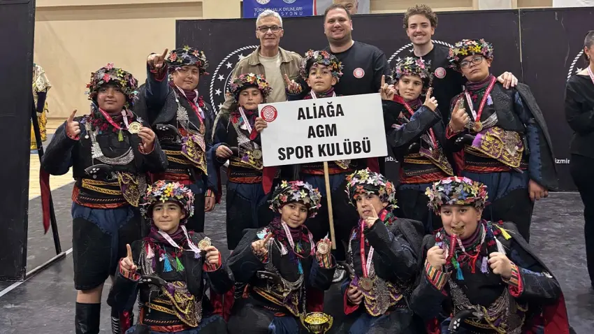 Aliağa Gençlik Merkezi, Halk Oyunlarında İzmir Şampiyonu oldu haberinin görseli