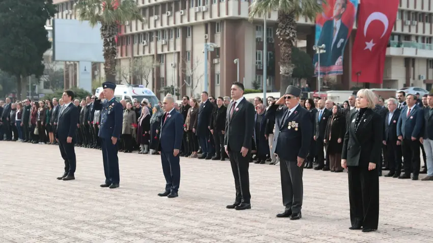 Aliağa’da Çanakkale Zaferi’nin 111. yılı törenlerle anıldı haberinin görseli