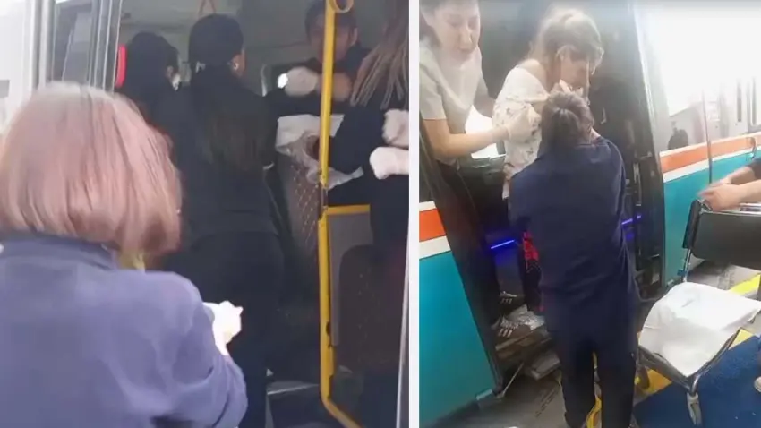 İzmir'de bir kadın dolmuşta doğum yaptı haberinin görseli