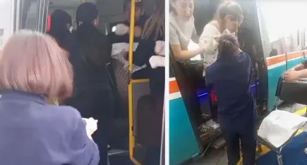 İzmir'de bir kadın dolmuşta doğum yaptı