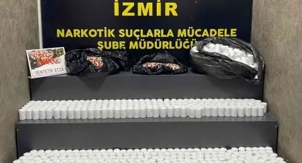 İzmir'de yasaklı madde operasyonu yapıldı