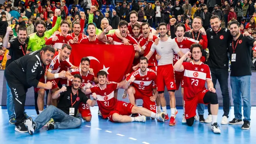 A Milli Erkek Hentbol Takımı, Dünya Şampiyonası Avrupa Elemeleri’nde turladı haberinin görseli