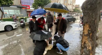 Aydın’da yaralanan sürücüye “insanlık” şemsiyesi