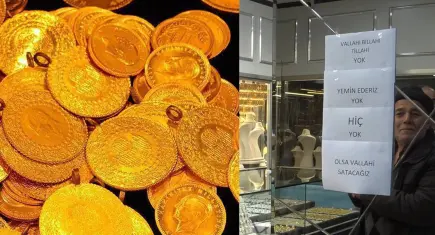Altın fiyatları düştü, vatandaş kuyumculara koştu: "Vallahi billahi yok" yazısı bile durduramadı!