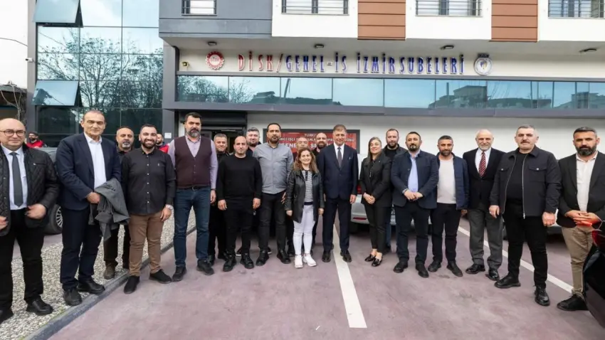 Başkan Tugay’dan DİSK Ege Temsilcisine tebrik ziyareti haberinin görseli