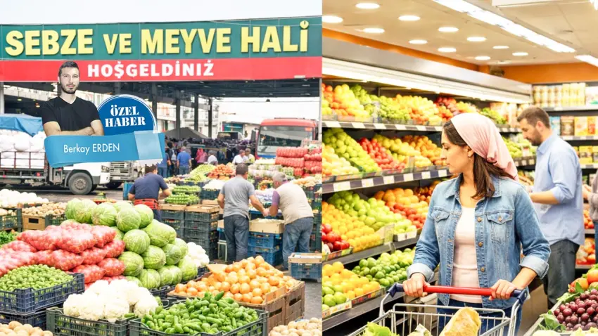 Savaş sofrayı vurdu: Hal ve market makası açıldı haberinin görseli
