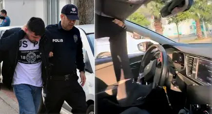 Ayağıyla direksiyon çevirdi, 2 bin lira ceza ve ev hapsi aldı