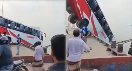 Bangladeş’te feribot faciası: Yolcu otobüsü nehre düştü, 24 ölü!