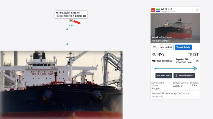 İstanbul Boğazı girişinde vurulan tankerin telsiz kayıtları ortaya çıktı: Makine dairesi su aldı, acil yardım talep ediyorum haberinin görseli