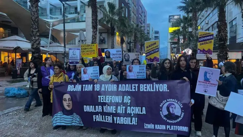 Rojin Kabaiş’in katledilişinin 18. ayında İzmir’de adalet çağrısı haberinin görseli