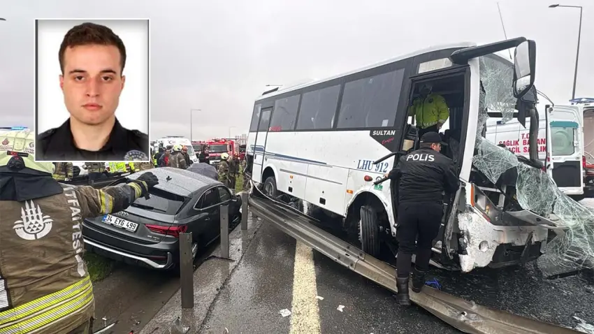 Başakşehir'de polis servisi kazası: Kalbi yeniden çalıştırılan polis memuru şehit oldu haberinin görseli