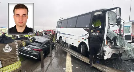 Başakşehir'de polis servisi kazası: Kalbi yeniden çalıştırılan polis memuru şehit oldu