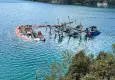 Fethiye’de batan tur teknesini çıkarma çalışmaları sürüyor