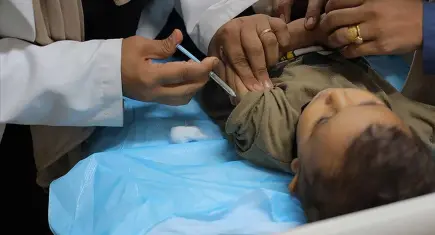 Gazze’de çocuklara telafi aşı kampanyası başlıyor