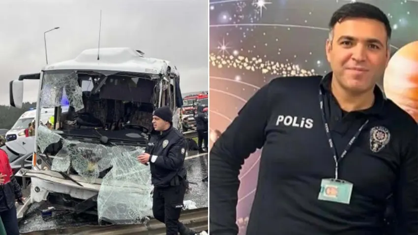 Kuzey Marmara Otoyolu kazasında yaralanan polis memuru Seçkin Yalçın şehit oldu haberinin görseli