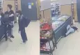 Markette şüpheli hareketler sergileyen iki kişi market çalışanını yumruklayarak kaçtı