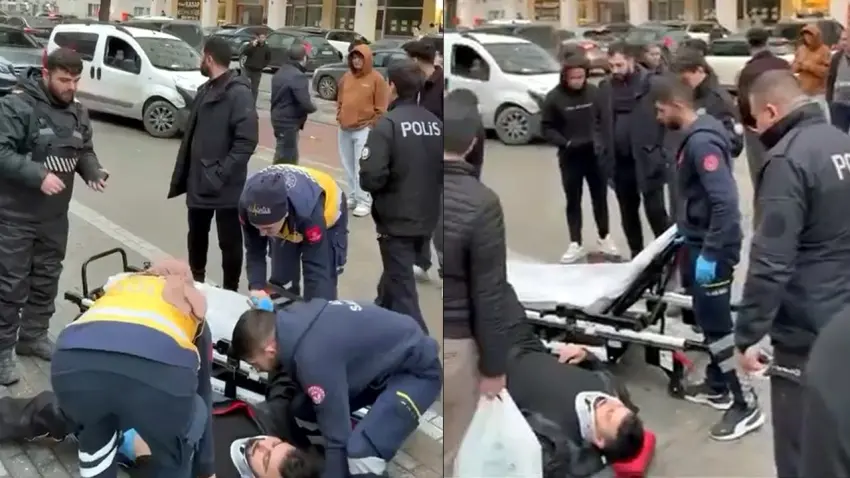 Trafik tartışmasında sürücü aracını motokuryenin üzerine sürdü: Kurye hastaneye kaldırıldı haberinin görseli