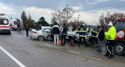 Eskişehir’de feci kaza: 4 ölü, 2 ağır yaralı
