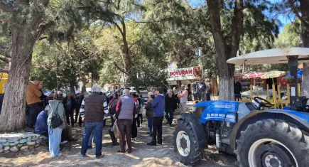 Karaburun’da ‘Nergis Çay Bahçesi’ isyanı