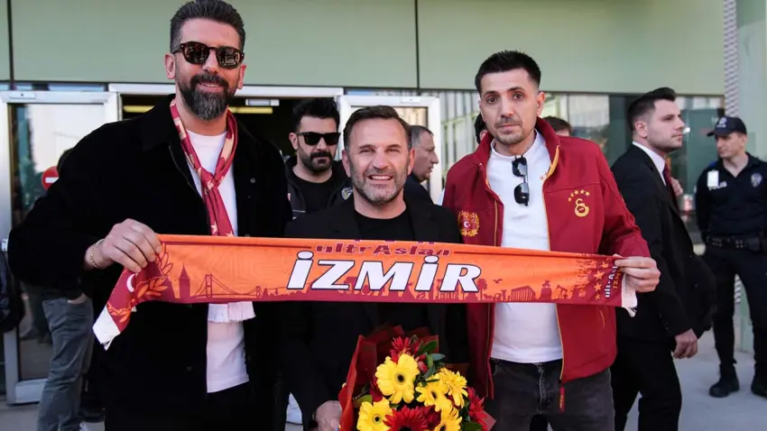 İzmir’de sarı-kırmızı coşku: Galatasaray Göztepe maçı için karşılandı!
