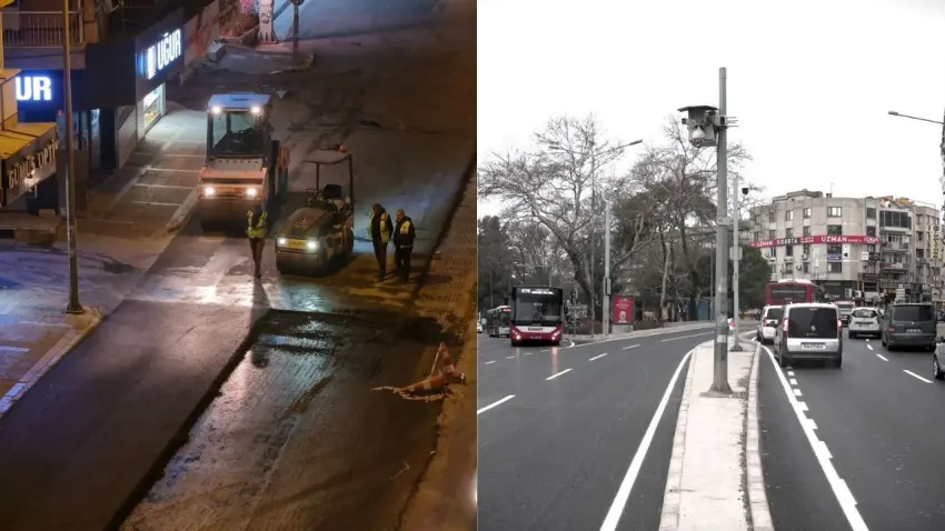 Şirinyer’de yollar yenileniyor haberinin görseli