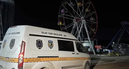 Lunaparkta dehşet veren ölüm