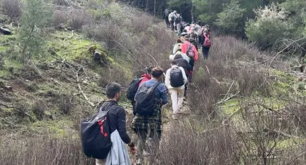 180 doğasever bahar yürüyüşü gerçekleştirdi