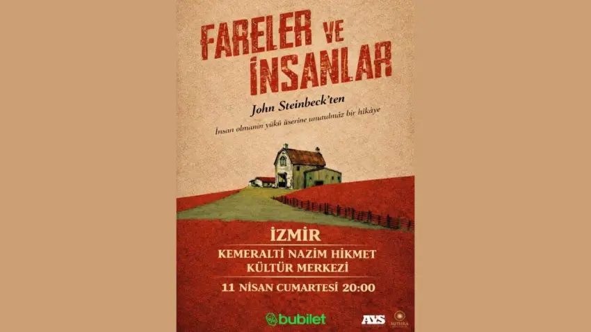 “Fareler ve İnsanlar” oyunu İzmir’de haberinin görseli