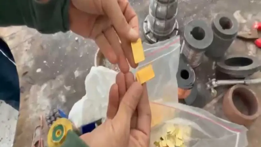 Sahte altın atölyesine baskın: 472 parça ele geçirildi haberinin görseli