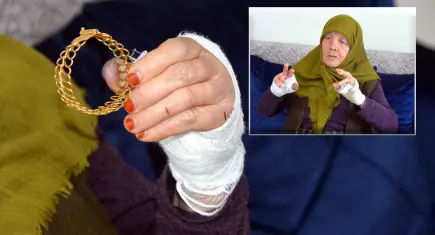 Kolundaki bilezikler için 85 yaşındaki komşusuna saldırdı