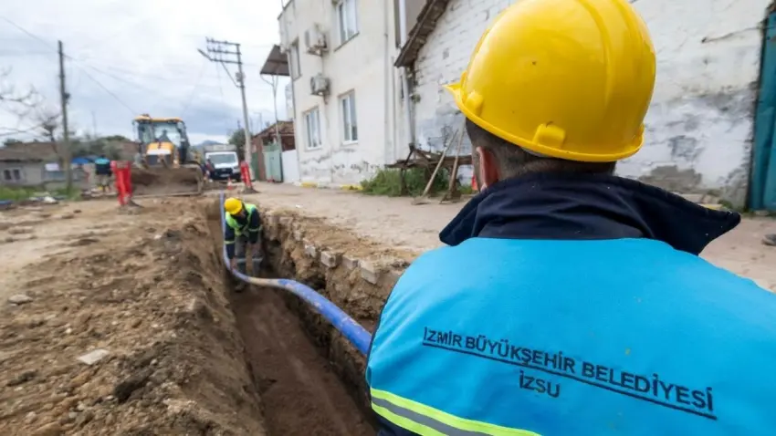 İzmir'in güneyinde içme suyu hatları yenileniyor haberinin görseli