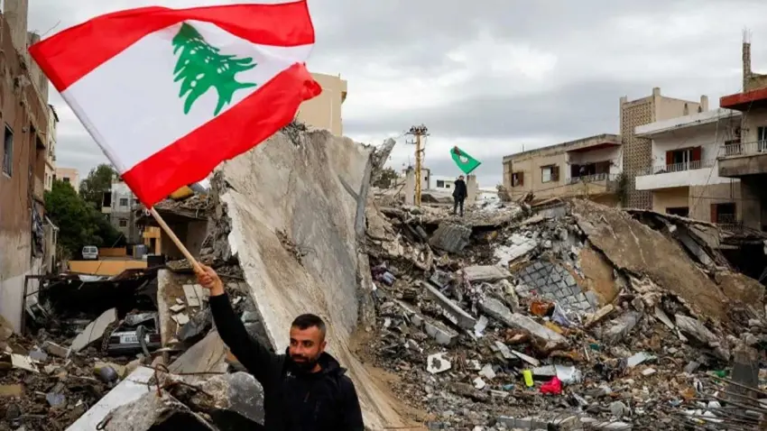 İsrail ve Lübnan arasında ateşkes haberinin görseli