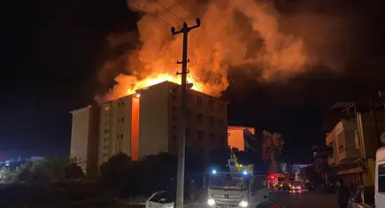 Aydın'da lise yurdunda korkutan yangın: Öğrenciler tahliye edildi
