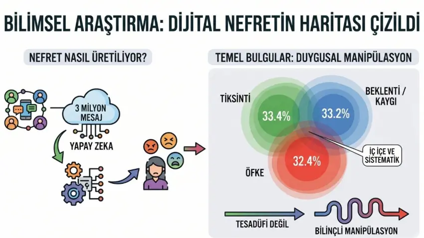 Dijital nefretin haritası çıkarıldı: 3 milyon mesaj analiz edildi haberinin görseli