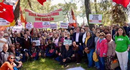Seferihisar’dan Akbelen’e doğa köprüsü: Mücadeleniz mücadelemizdir