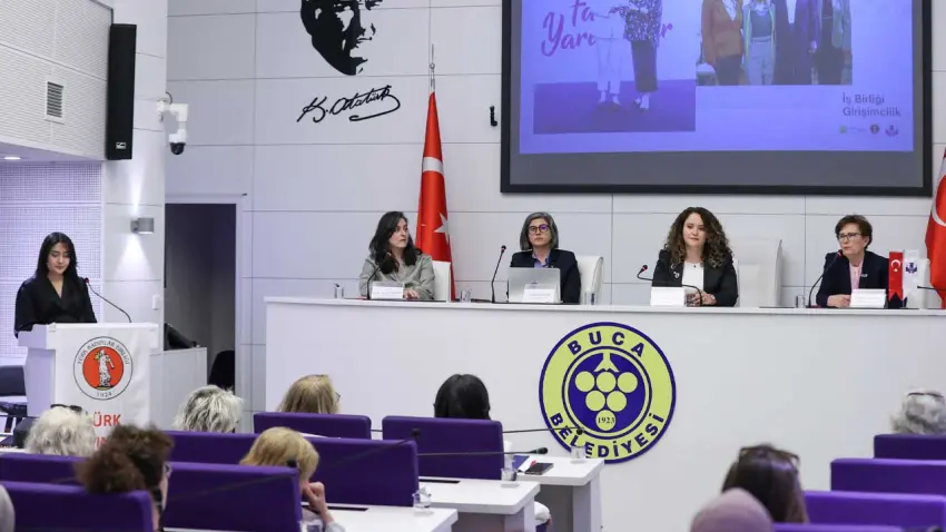 Buca’da kadın girişimciliğine ışık tutan panel haberinin görseli