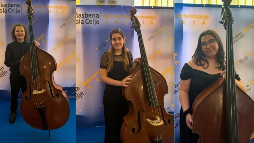 İzmirli genç kontrbasçılardan Slovenya’da madalya yağmuru haberinin görseli