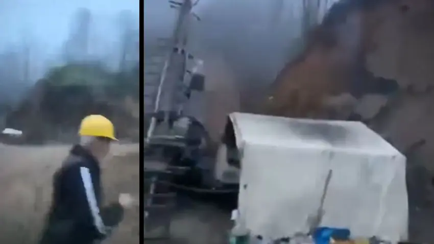 Giresun’da maden sahasında heyelan: Sondaj makinesi toprağa gömüldü haberinin görseli