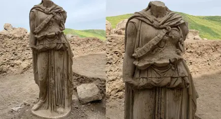 Laodikeia Antik Kenti’nde yeni keşif: 2 metrelik Athena heykeli gün yüzüne çıkarıldı