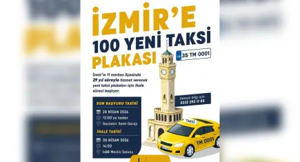 11 ilçeye 100 taksi plakası için ihale başvuruları devam ediyor