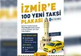 11 ilçeye 100 taksi plakası için ihale başvuruları devam ediyor