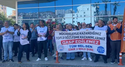 Bayraklı Belediyesi’nde TİS çıkmazı: Eylem 15’inci gününde