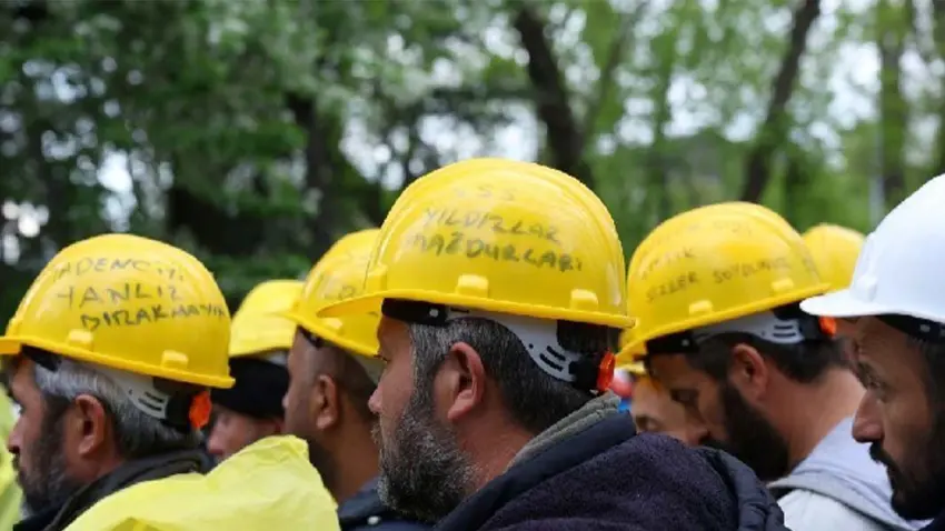 Madencilerin eyleminde uzlaşma: İşçilerin hakları 15 gün içinde ödenecek haberinin görseli