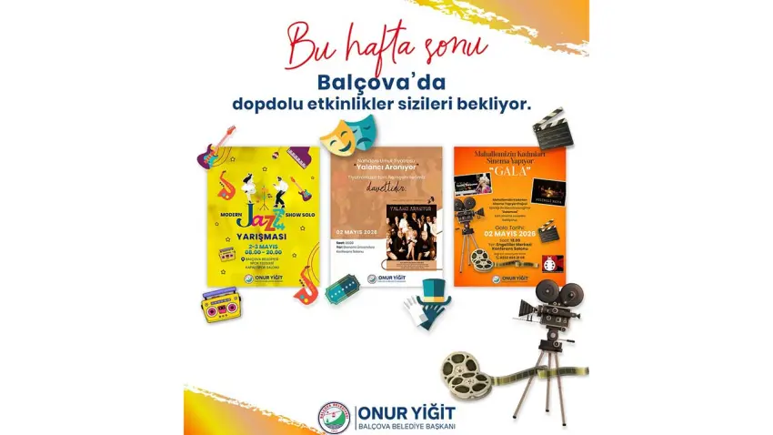 Balçova’da hafta sonu kültür ve sanatla dolu geçecek