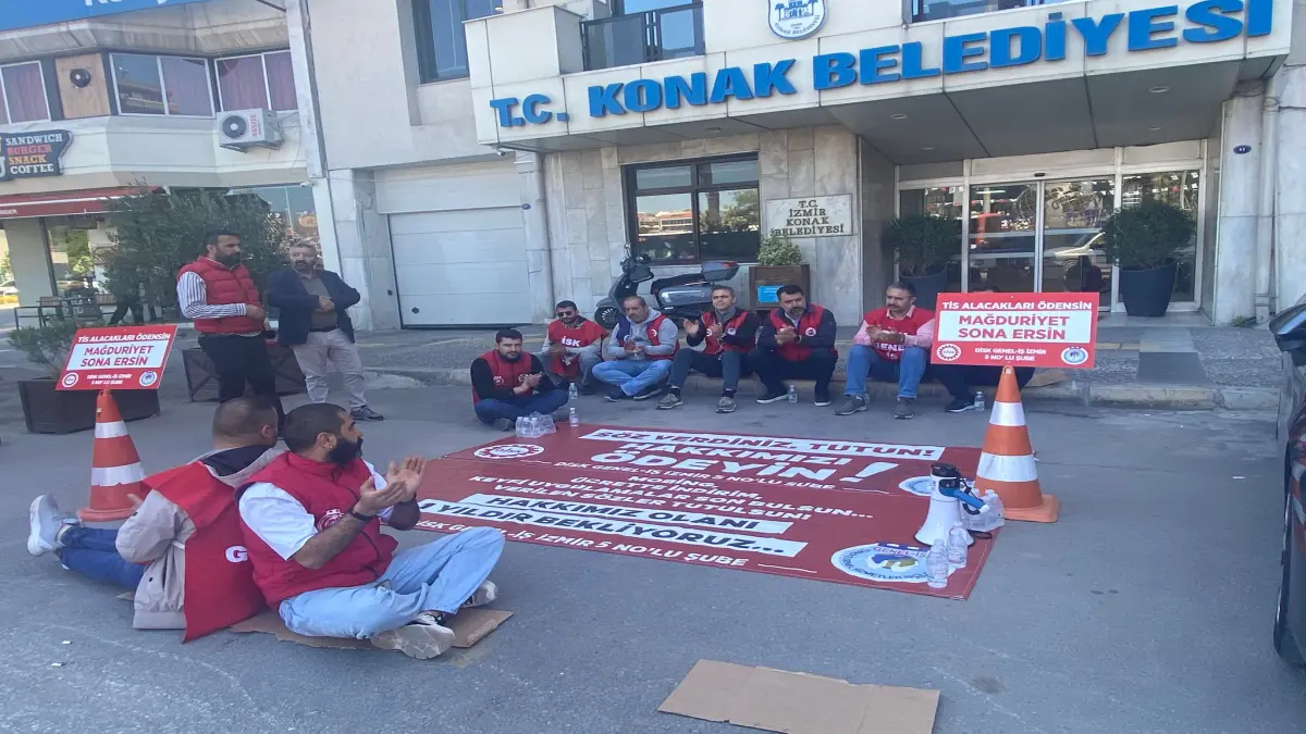 Konak Belediyesi’nde işçilerden eylem görseli