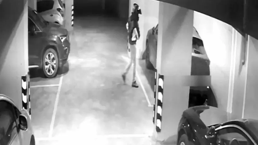 Otoparkta büyük soygun: Kasklı hırsızın planı tutmadı haberinin görseli