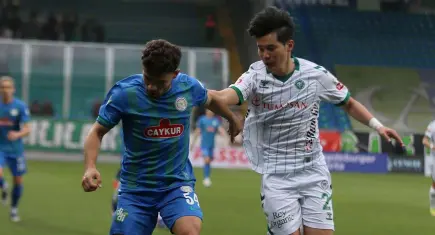 Çaykur Rizespor evinde Konyaspor’u 3-2 mağlup etti